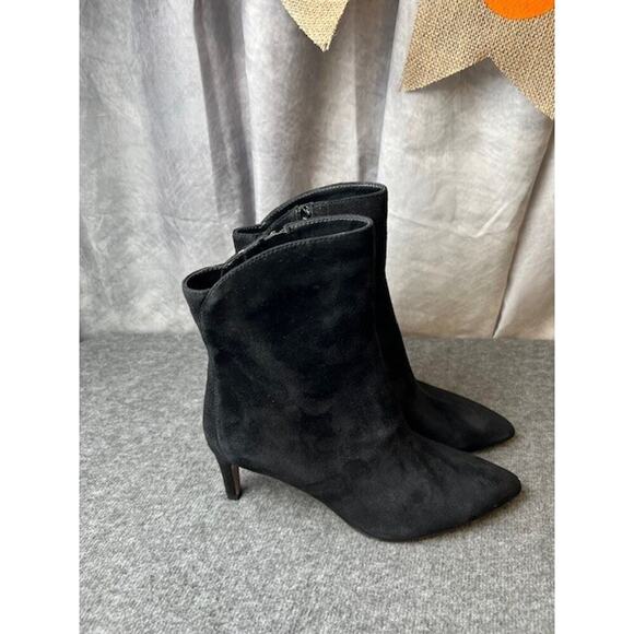 Sam Edelman Womens US 6 Usha Black Suede Ankle Bootie Black, Style # 17311L2003 - Picture 3 of 10